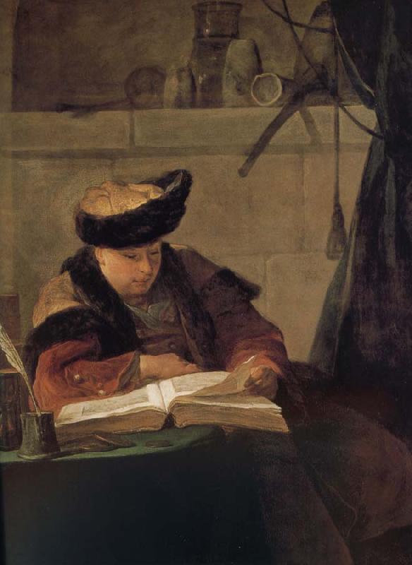 Jean Baptiste Simeon Chardin Reading philosopher